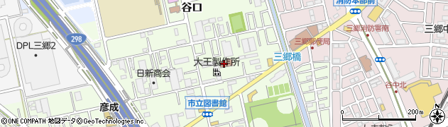 三郷市立図書館周辺の地図