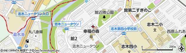 埼玉県志木市館2丁目3-1周辺の地図
