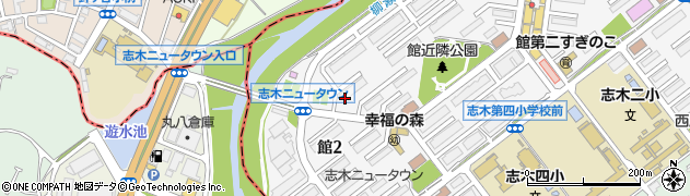 埼玉県志木市館2丁目3周辺の地図
