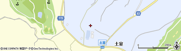 千葉県成田市土室周辺の地図