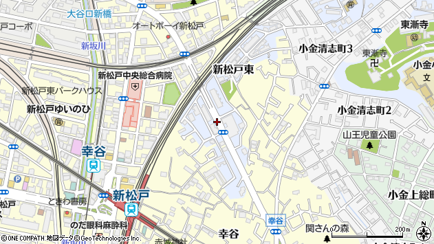 〒270-0033 千葉県松戸市新松戸東の地図