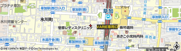 ホットヨガスタジオ ラバ 草加マルイ店(LAVA)周辺の地図