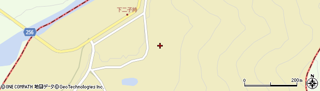 長野県王滝村（木曽郡）二子持周辺の地図