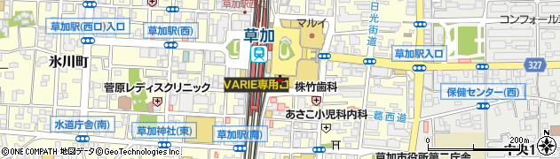みずほ銀行草加支店 ＡＴＭ周辺の地図