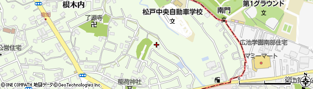 千葉県松戸市根木内584周辺の地図