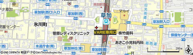 松乃家 草加店周辺の地図