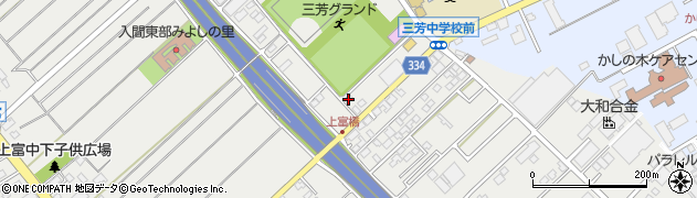 埼玉県入間郡三芳町上富386周辺の地図