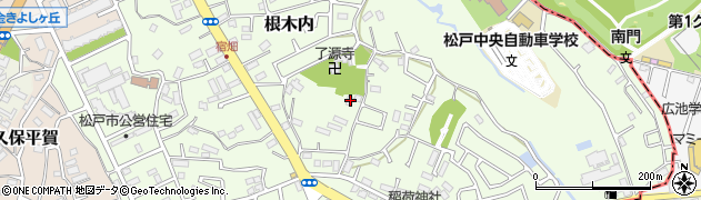 千葉県松戸市根木内383周辺の地図