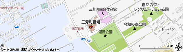 三芳町役場周辺の地図