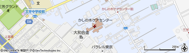 三芳町役場　三芳町ふれあいセンター周辺の地図