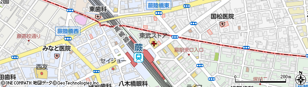 １００円ショップセリア　蕨駅東口店周辺の地図