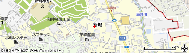 埼玉県川口市新堀周辺の地図