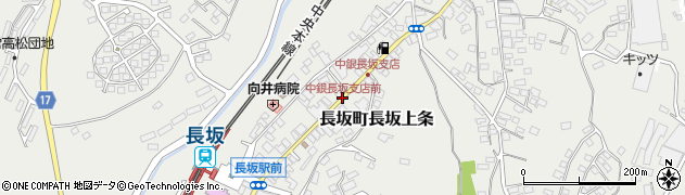 中銀長坂支店前周辺の地図