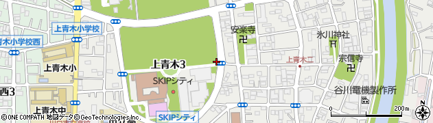 埼玉県川口市上青木周辺の地図