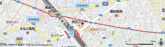 牛タンしゃぶしゃぶ 忍家 蕨駅東口店周辺の地図