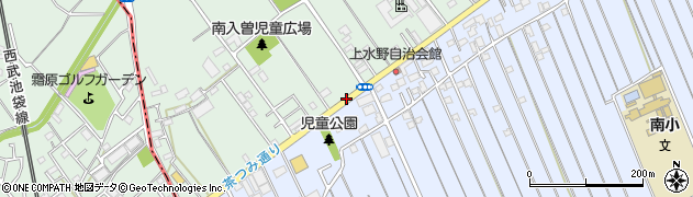 入曽多目的広場南周辺の地図