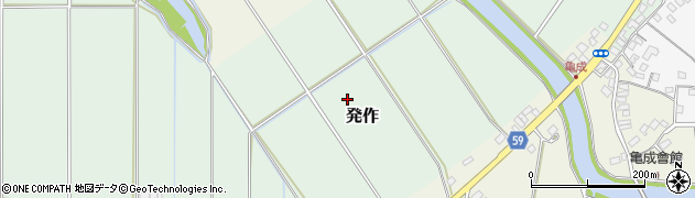 千葉県印西市発作周辺の地図