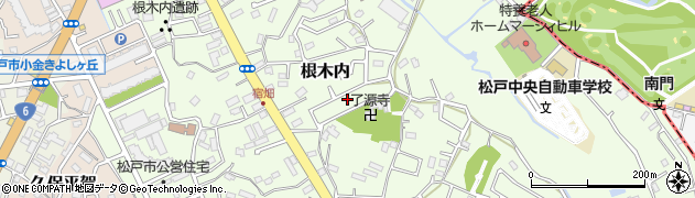 千葉県松戸市根木内353周辺の地図