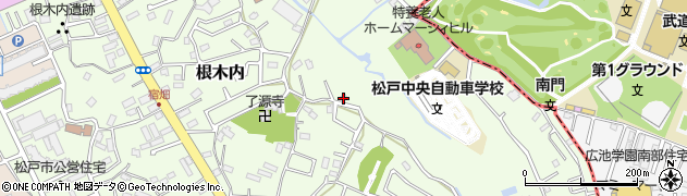 千葉県松戸市根木内651周辺の地図