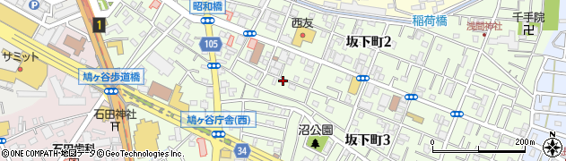 埼玉県川口市坂下町周辺の地図