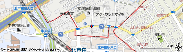 北戸田駅周辺の地図