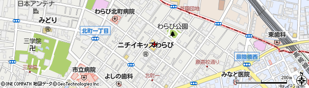キングファミリー蕨店周辺の地図