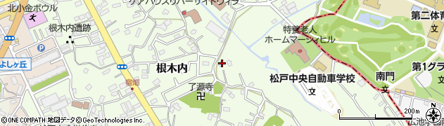 千葉県松戸市根木内660周辺の地図