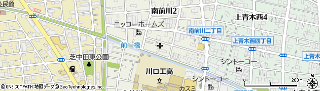 埼玉県川口市南前川周辺の地図