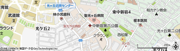 千葉県柏市光ケ丘団地周辺の地図