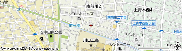 埼玉県川口市南前川周辺の地図