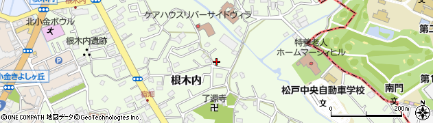 千葉県松戸市根木内152周辺の地図