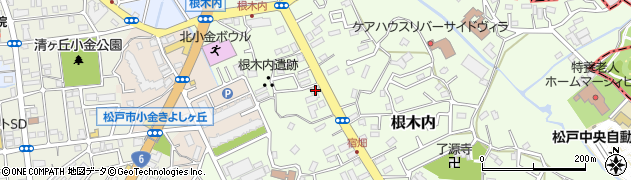 千葉県松戸市根木内284周辺の地図