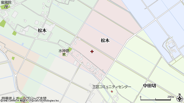 〒270-2307 千葉県印西市松木の地図