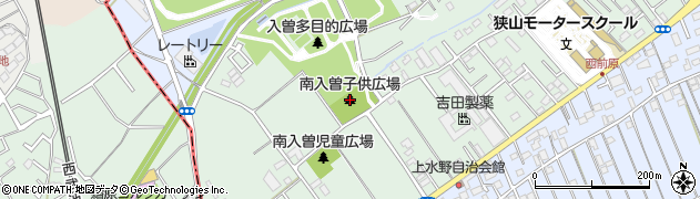 南入曽子供広場周辺の地図