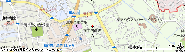 千葉県松戸市根木内242周辺の地図
