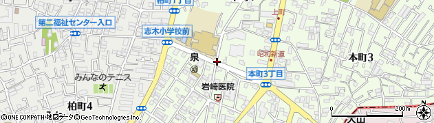 志木市民会館パルシティ周辺の地図
