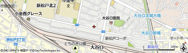 松戸市　自転車駐車場・新松戸駅西口第８自転車駐車場周辺の地図