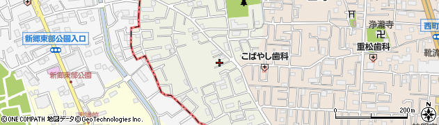 埼玉県草加市苗塚町89周辺の地図