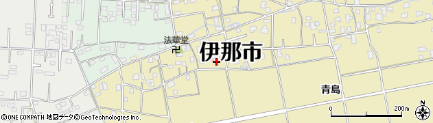 長野県伊那市美篶（青島）周辺の地図