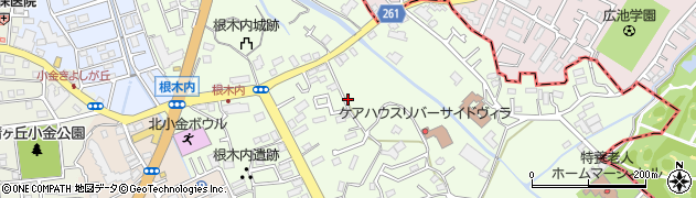 千葉県松戸市根木内171周辺の地図