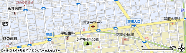 マミーマート川口芝店周辺の地図