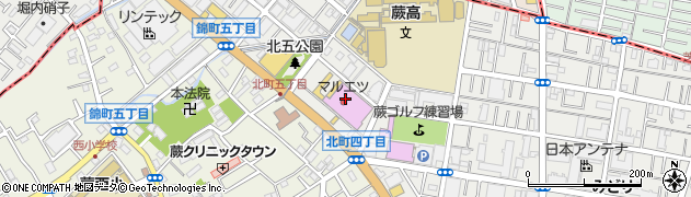 日本トイザらス株式会社　蕨店周辺の地図