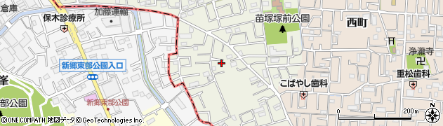 埼玉県草加市苗塚町102周辺の地図