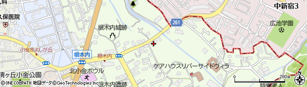 千葉県松戸市根木内169周辺の地図