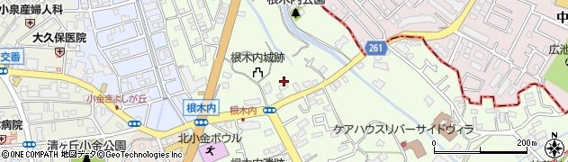 千葉県松戸市根木内76周辺の地図