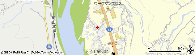 株式会社日晴リネンサプライ　下呂工場周辺の地図
