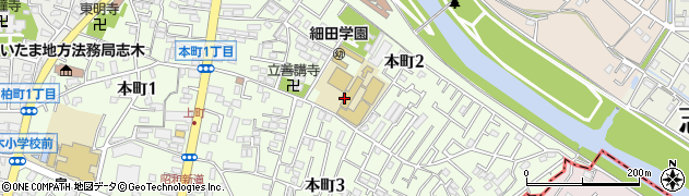 細田学園高等学校周辺の地図