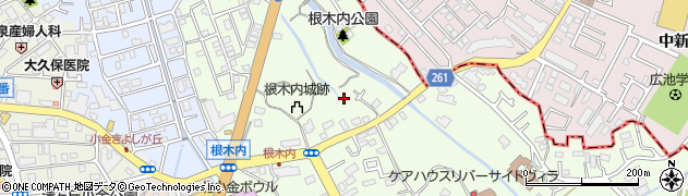 千葉県松戸市根木内87周辺の地図
