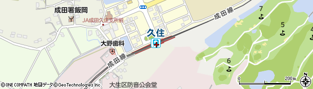久住駅周辺の地図