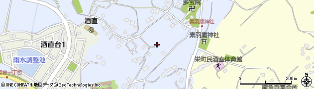千葉県印旛郡栄町酒直596周辺の地図